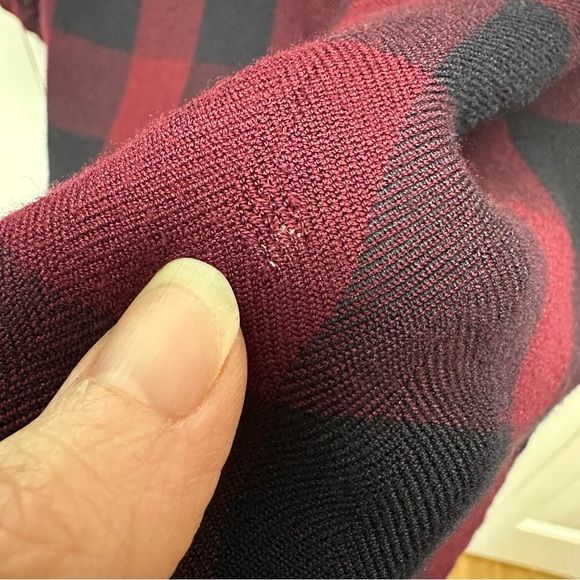 Rails Bianca Rosewood Navy Checkered Button Down Shirt Dress Size Medium - Picture 10 of 10